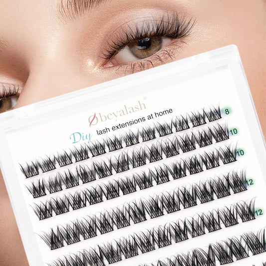 Falska Ögonfransar C Curl Lash Clusters 8~14mix Individual Eyelashes