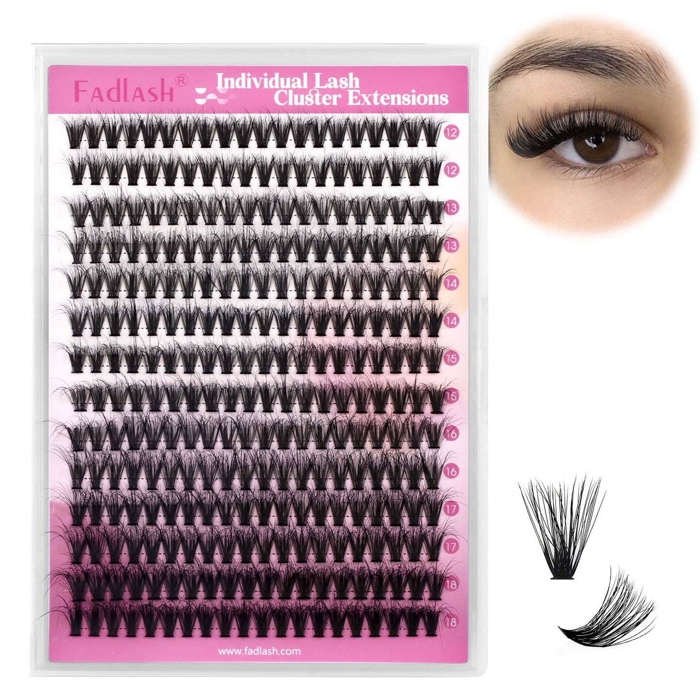 Lash Clusters 240st 3D-effekt