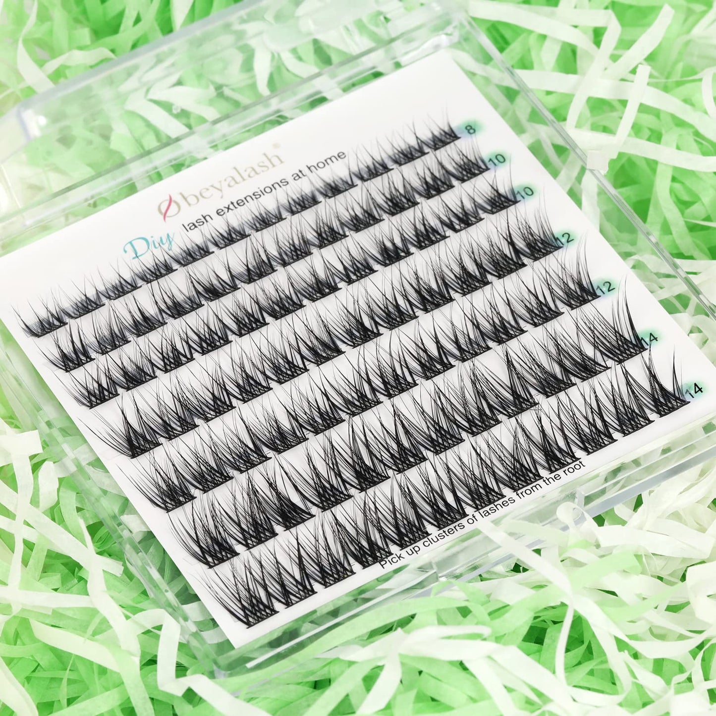 Falska Ögonfransar C Curl Lash Clusters 8~14mix Individual Eyelashes